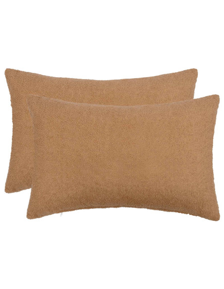 Federa 2 pcs HEERLEN Beige 50 x 80 cm Bouclé