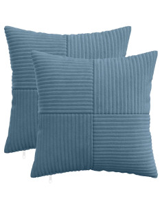 Federa 2 pcs ALMELO Blu 40 x 40 cm corduroy