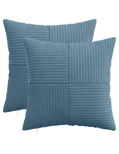 Federa 2 pcs ALMELO Blu 40 x 40 cm corduroy