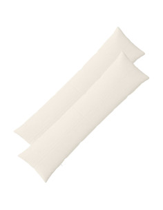 Federa 2 pcs ALMELO Crema 40 x 145 cm corduroy