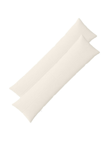 Federa 2 pcs ALMELO Crema 40 x 145 cm corduroy