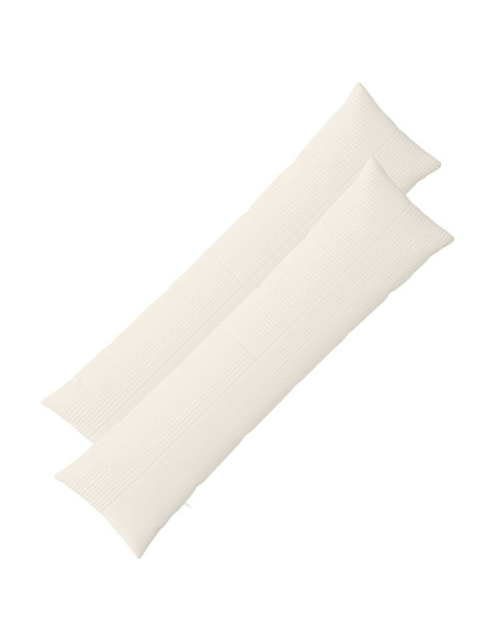 Federa 2 pcs ALMELO Crema 40 x 145 cm corduroy