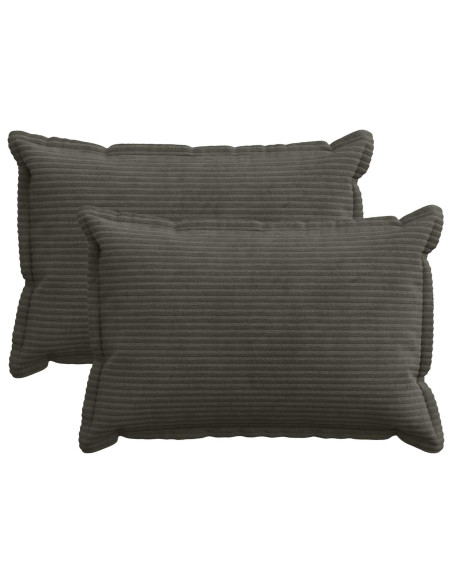 Federa 2 pz HOUTEN Antracite 50 x 70 cm corduroy