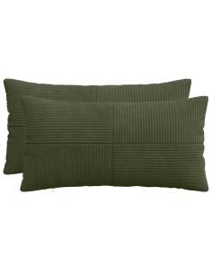 Federa 2 pcs ALMELO Verde 40 x 80 cm corduroy