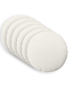 Federa 6 pcs HEERLEN Crema Ø 60 cm corduroy