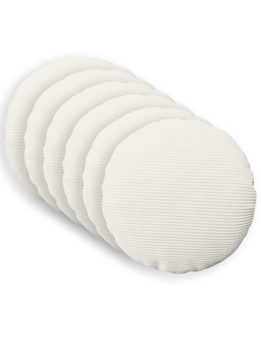 Federa 6 pcs HEERLEN Crema Ø 60 cm corduroy