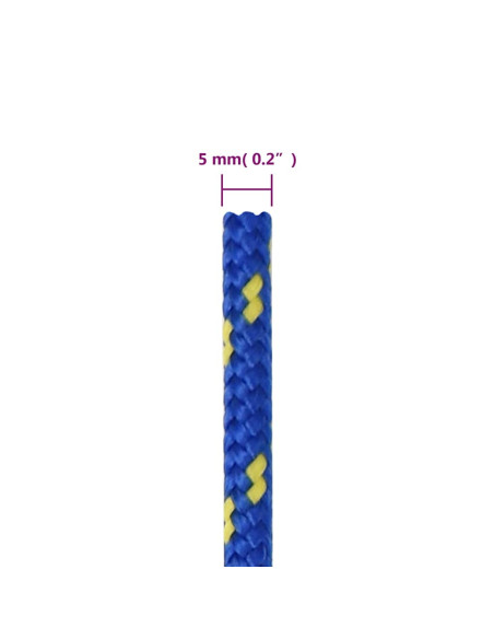 Corda per barca Blu 5 mm 500 m in Polipropilene