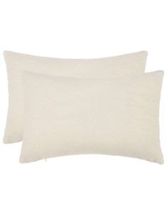 Federa 2 pcs HEERLEN Crema 50 x 75 cm Bouclé