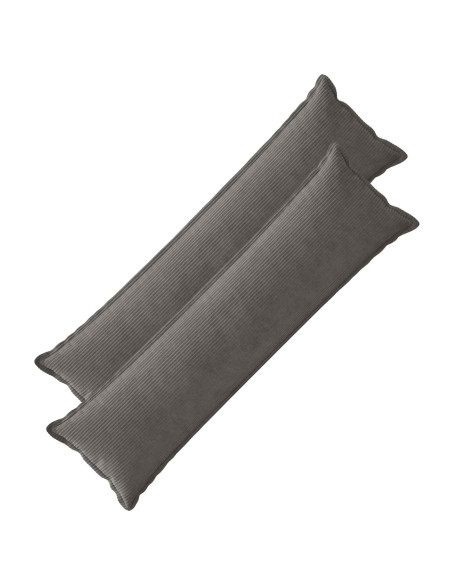 Federa 2 pz HOUTEN Grigio Scuro 40 x 145 cm corduroy