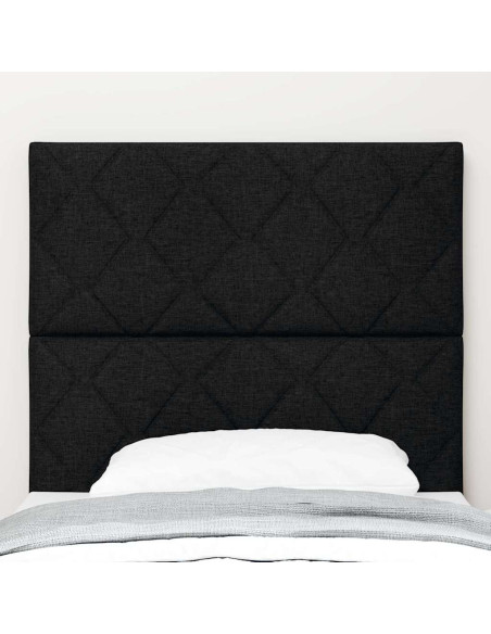 Testiera Nero 90 cm Tessuto