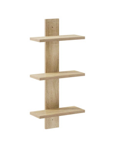 Scaffale da parete Rovere Sonoma 30 x 13.5 x 64.5 cm 2
