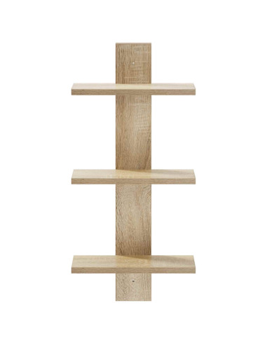 Scaffale da parete Rovere Sonoma 30 x 13.5 x 64.5 cm