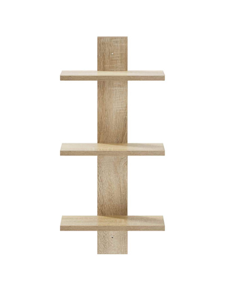 Scaffale da parete Rovere Sonoma 30 x 13.5 x 64.5 cm