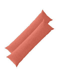 Federa 2 pcs HEERLEN Rosso Arancio 40 x 145 cm corduroy