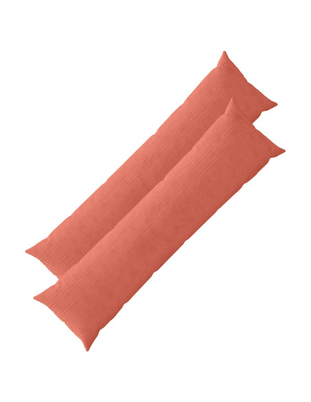 Federa 2 pcs HEERLEN Rosso Arancio 40 x 145 cm corduroy