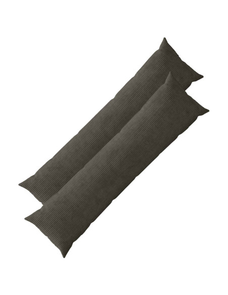 Federa 2 pcs HEERLEN Antracite 40 x 145 cm corduroy