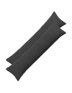 Federa 2 pcs HEERLEN Grigio Scuro 40 x 145 cm Bouclé