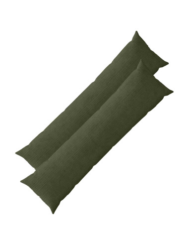 Federa 2 pcs HEERLEN Verde 40 x 145 cm corduroy