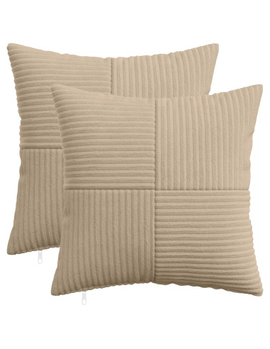 Federa 2 pcs ALMELO Tortora 35 x 35 cm corduroy