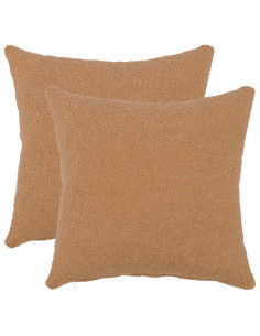Federa 2 pcs HEERLEN Beige 50 x 50 cm Bouclé