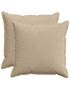 Federa 2 pz HOUTEN Tortora 55 x 55 cm corduroy