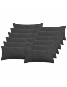 Federa 12 pcs HEERLEN Grigio Scuro 40 x 80 cm Bouclé