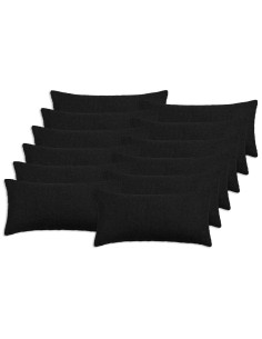 Federa 12 pcs HEERLEN Nero 40 x 80 cm Bouclé