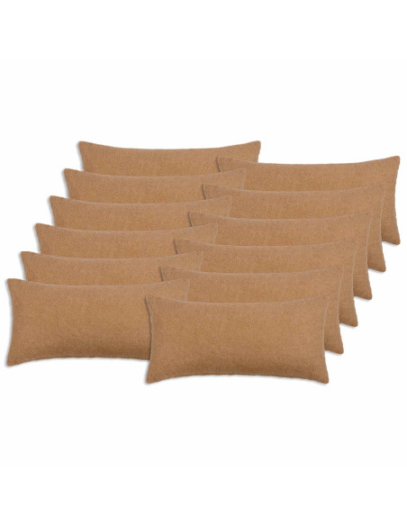 Federa 12 pcs HEERLEN Beige 40 x 80 cm Bouclé