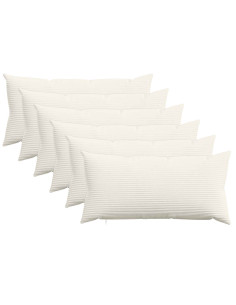 Federa 6 pcs HEERLEN Crema 40 x 80 cm corduroy