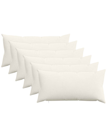 Federa 6 pcs HEERLEN Crema 40 x 80 cm corduroy