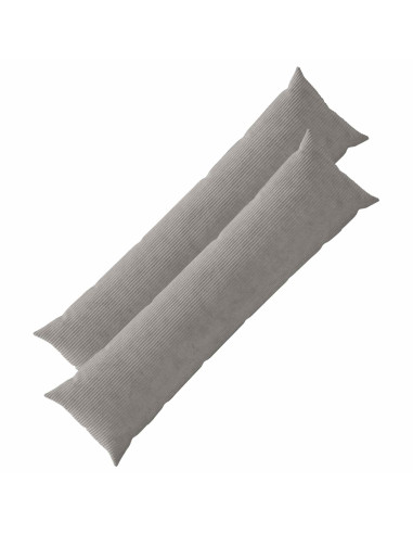 Federa 2 pcs HEERLEN Grigio Chiaro 40 x 145 cm corduroy