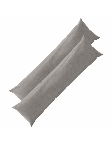 Federa 2 pcs HEERLEN Grigio Chiaro 40 x 145 cm corduroy