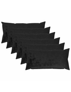 Federa 6 pcs HEERLEN Nero 40 x 70 cm Flanella