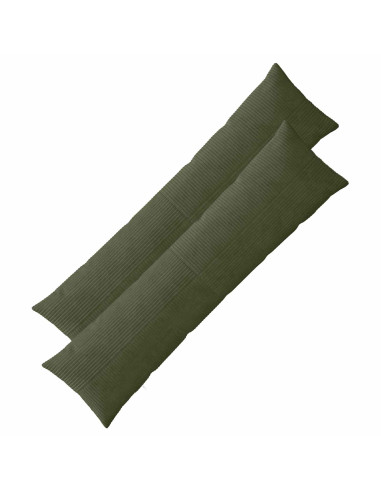 Federa 2 pcs ALMELO Verde 40 x 145 cm corduroy