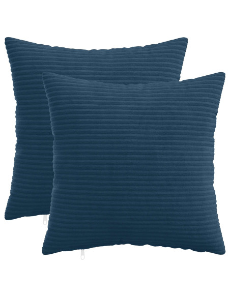 Federa 2 pcs HEERLEN Blu navy 45 x 45 cm corduroy