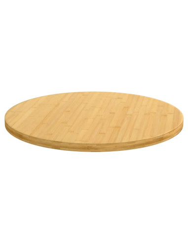 Piano del Tavolo Ø90x2,5 cm in Bambù