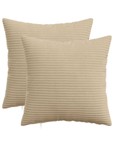Federa 2 pcs HEERLEN Tortora 40 x 40 cm corduroy