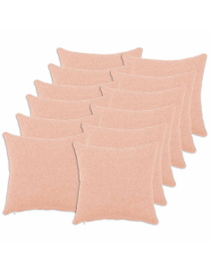 Federa 12 pcs HEERLEN Rosa 40 x 40 cm Bouclé
