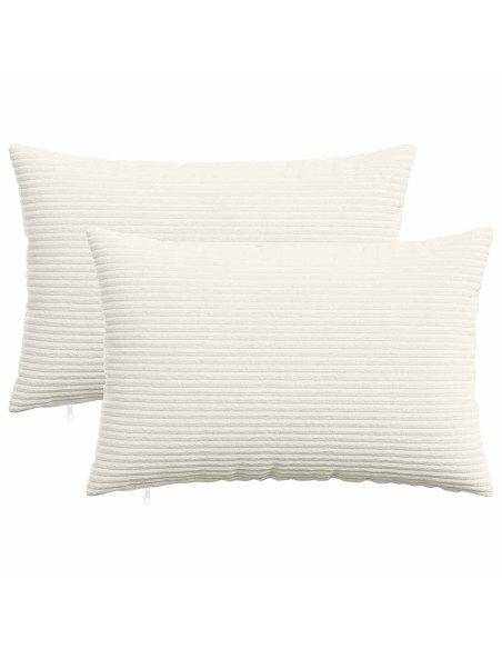 Federa 2 pcs HEERLEN Crema 50 x 75 cm corduroy