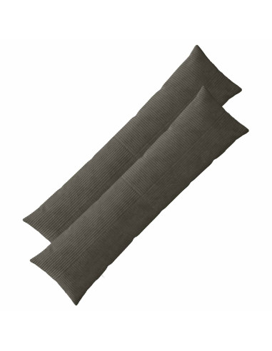 Federa 2 pcs ALMELO Antracite 40 x 145 cm corduroy