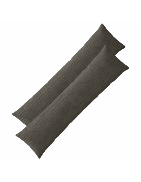 Federa 2 pcs ALMELO Antracite 40 x 145 cm corduroy