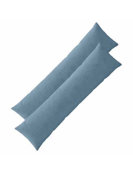 Federa 2 pcs ALMELO Blu 40 x 145 cm corduroy