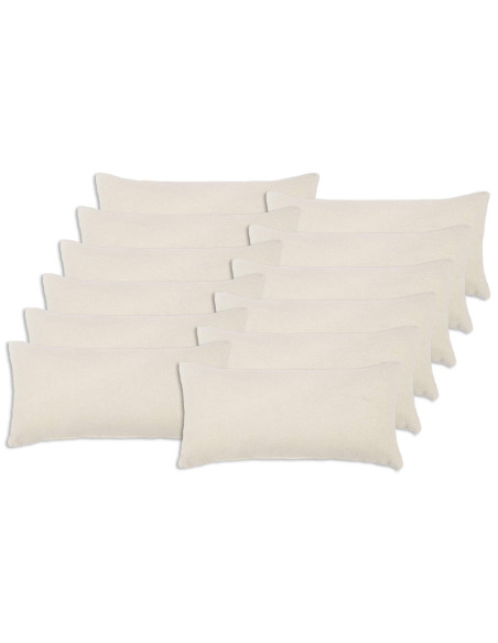 Federa 12 pcs HEERLEN Crema 40 x 80 cm Bouclé