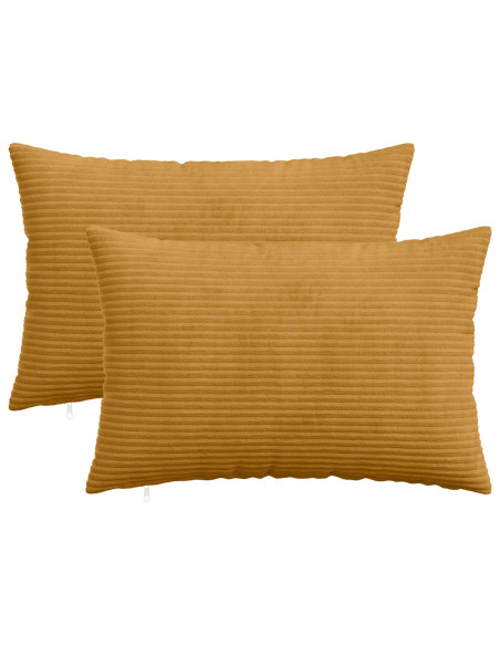 Federa 2 pcs HEERLEN Giallo 40 x 60 cm corduroy