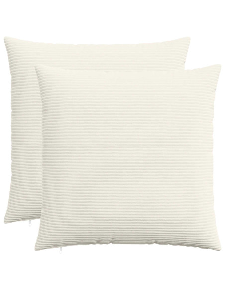 Federa 2 pcs HEERLEN Crema 70 x 70 cm corduroy