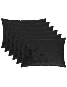 Federa 6 pcs HEERLEN Nero 30 x 50 cm Flanella