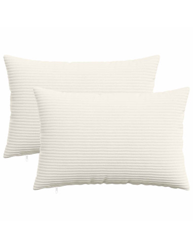 Federa 2 pz HEERLEN Crema 40 x 60 cm corduroy