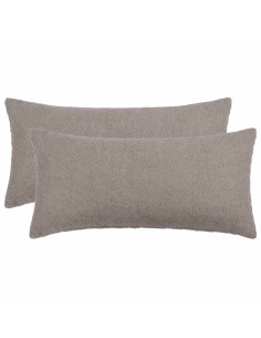 Federa 2 pcs HEERLEN Grigio Chiaro 40 x 70 cm Bouclé
