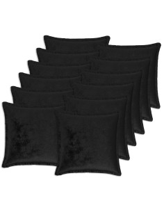 Federa 12 pcs HOUTEN Nero 45 x 45 cm Flanella