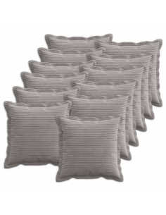 Federa 12 pz HOUTEN Grigio Chiaro 50 x 50 cm corduroy